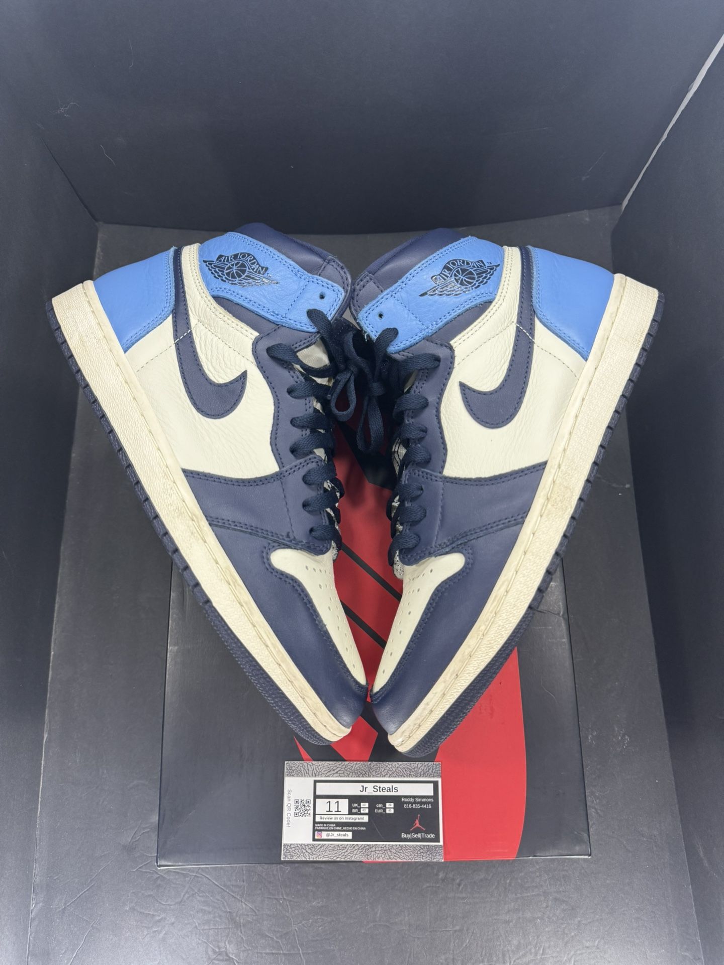 Jordan Retro 1 Obsidian