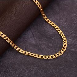 18k Gold Plated Necklace For Men