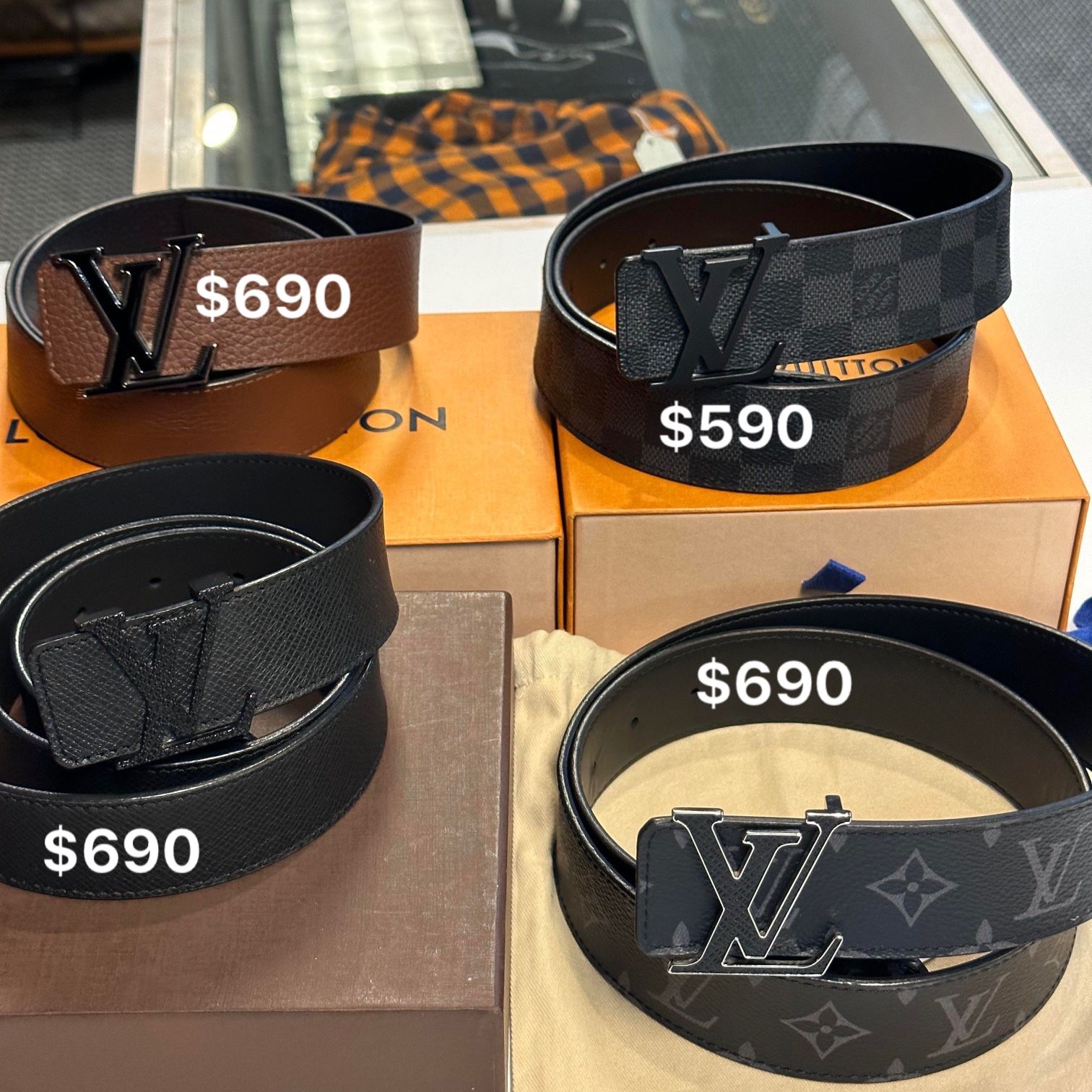 LV Men's Belt for Sale in Houston, TX - OfferUp