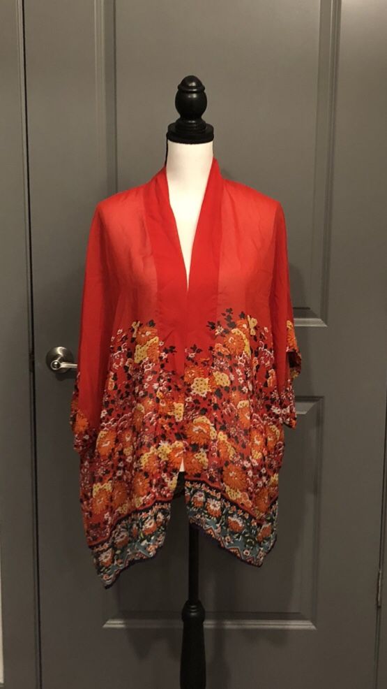 Sheer Floral Cardigan