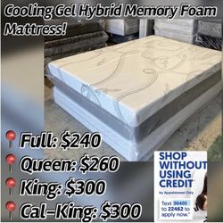 King Cooling Gel Hybrid Memory Foam Mattress!