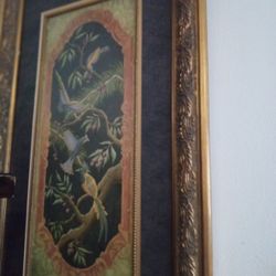 Full Large Framed Bird Artwork Hobby Lobby Valued Over $150.