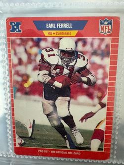 Earl Ferrell Pro Set NFL Football Card Cardinals RB
