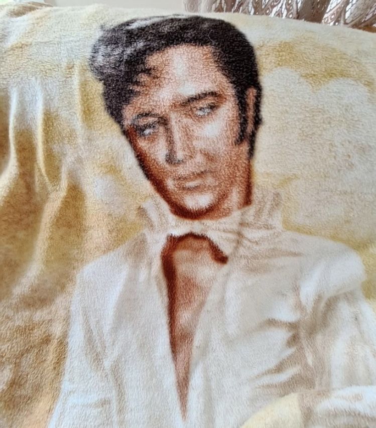 Vintage Rare Elvis Presley Vintage Rare Throw Blanket 48" x 56"