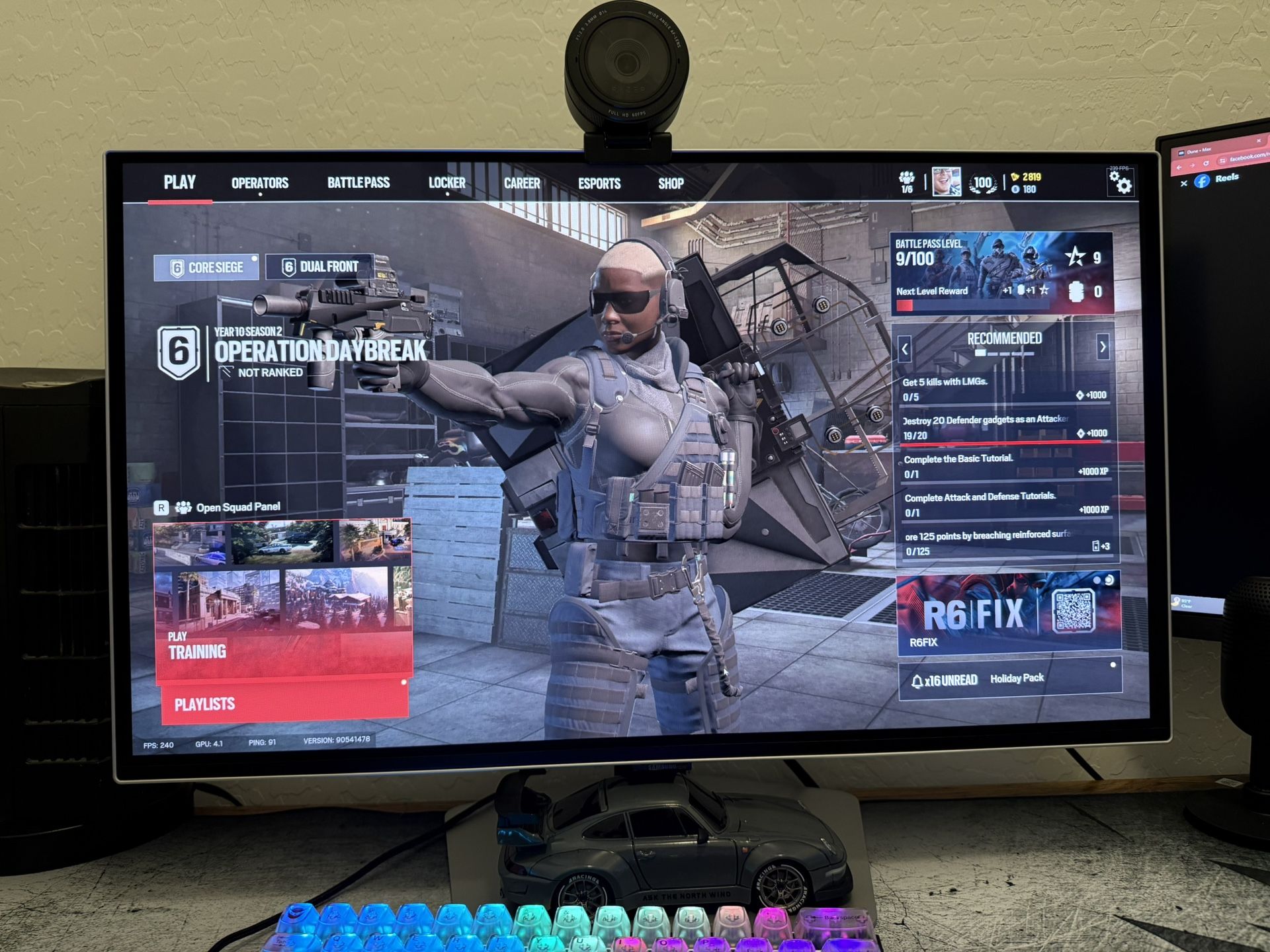 Samsung odyssey G6 OLED 27” 240hz