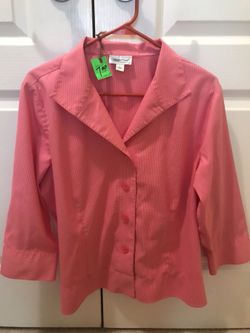 Large Coldwater Creek Shirt Like Brand New. Just Washed And Dried- Clean And Ready For Wear