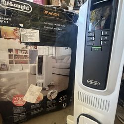 De'Longhi - Dragon Digital Full Room Radiant Heater - White
