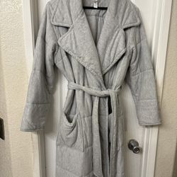 Gray Robe Cotton Thick
