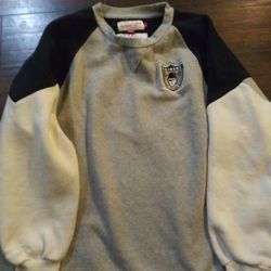 NFL Okland Radier's Sweatshirt Mitchell & Ness Large Black And White