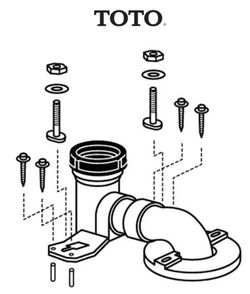 TOTO Toilet Tank-to-Bowl Gasket/Insulator Repair Part