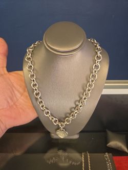 Tiffany & Co. Return to Tiffany Heart Necklace Sterling Silver 73.3g - $499 O.B.O