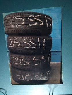 TIRE 215 55 17 each Installed ELMOFLES