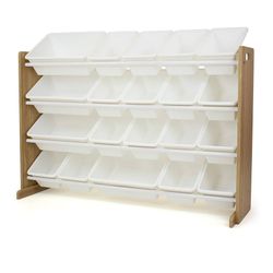Extra-Large Toy Organizer with 20 Plastic Bins