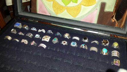 Various sterling silver Quality vintage rings
