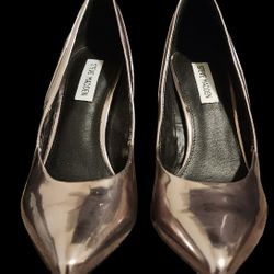 Steve Madden Rose Gold Stiletto Heels, Size 10B