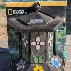 National Geographic Tiffany Glass Hummingbird Feeder – Item #67682, 16oz Capacity