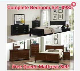 Complete bedroom set with Free queen Mattress!!!