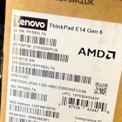 Brand New ThinkPad E14 Gen 6 