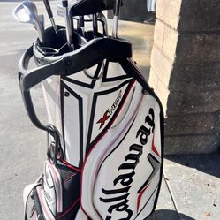 Callaway. X Hot Tour Bag With Exotic Xcg Irons 