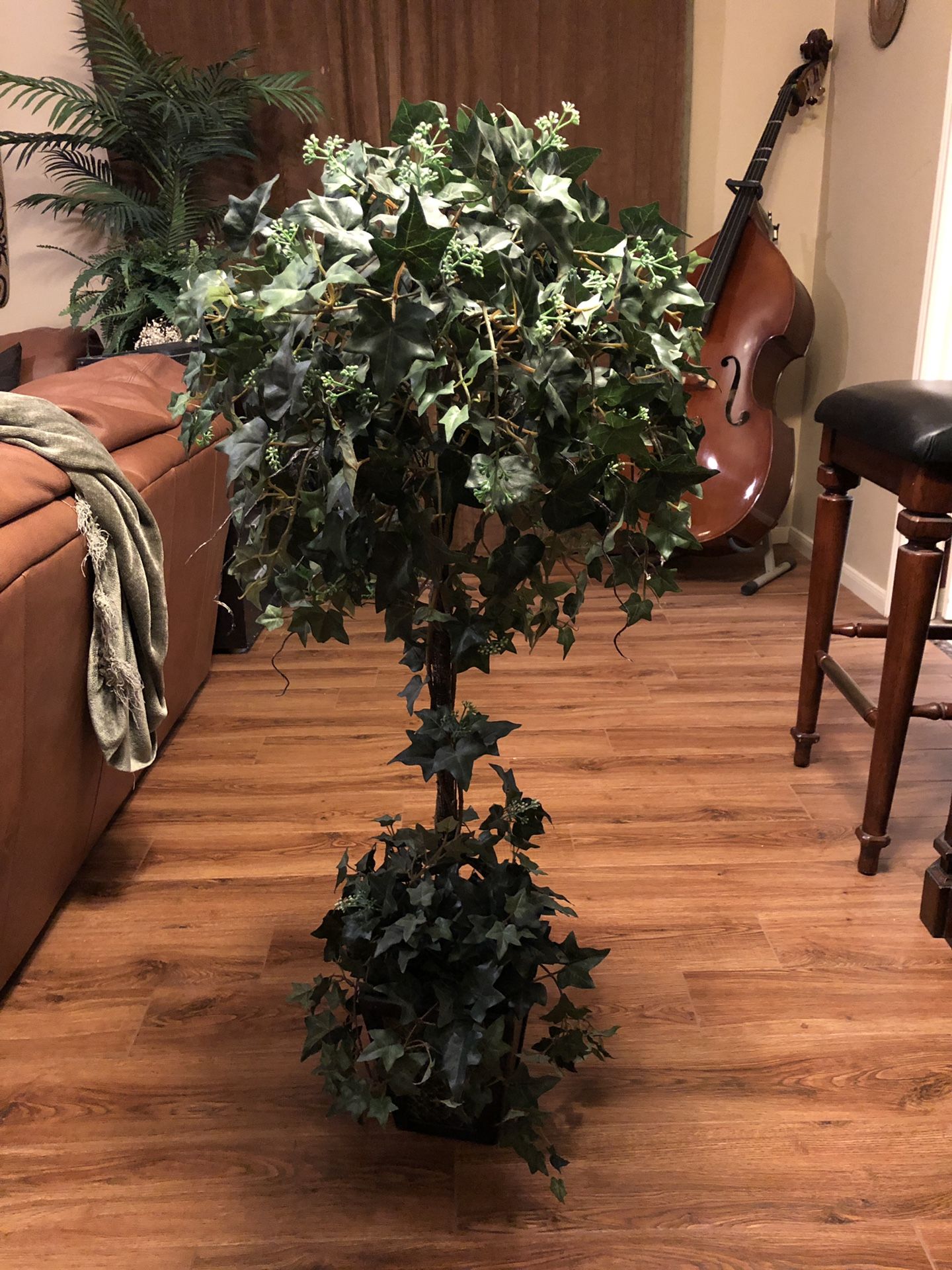 Ivy topiary / tree in decor planter / plant