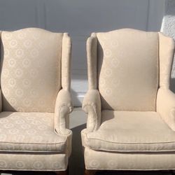 Ethan Allen Wingback Chairs