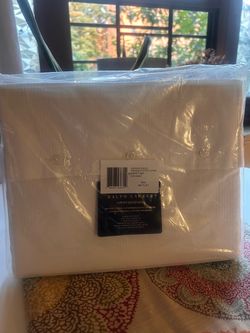 Ralph Lauren Lovan Jacquard Queen Flat Sheet