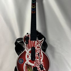 Red Octante Les Paul Aerosmith Guitar Hero With Strap No Dongle Tested