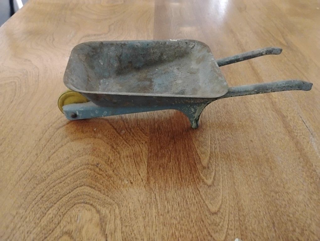 Vintage Miniature Wheelbarrow