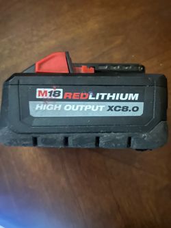Milwaukee 8 hr battery! High output xc8.0