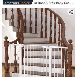 29.7"-51.5" Baby Gate Extra Wide, Mom's Choice Awards Winner-Safety Dog Gate for Stairs, Easy Walk Thru Auto Close Pet Gates for The House, Doorways, 