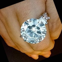 7 carat platinum natural diamond ring new