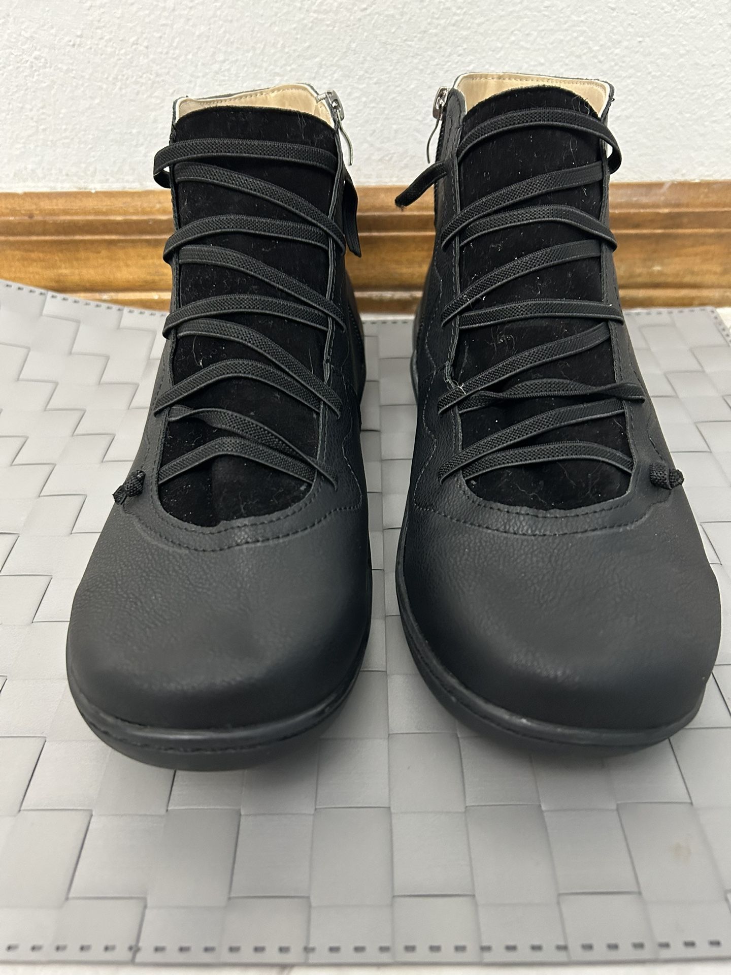 Ladies, Black Booties, Size 9 1/2
