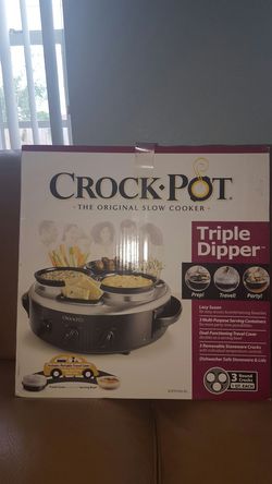 Crock pot triple dipper brand new