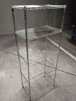 5-Tier Wire Metal Chrome Garage Storage Shelving Unit (24 in. W x 59 in. H x 14 in. D)