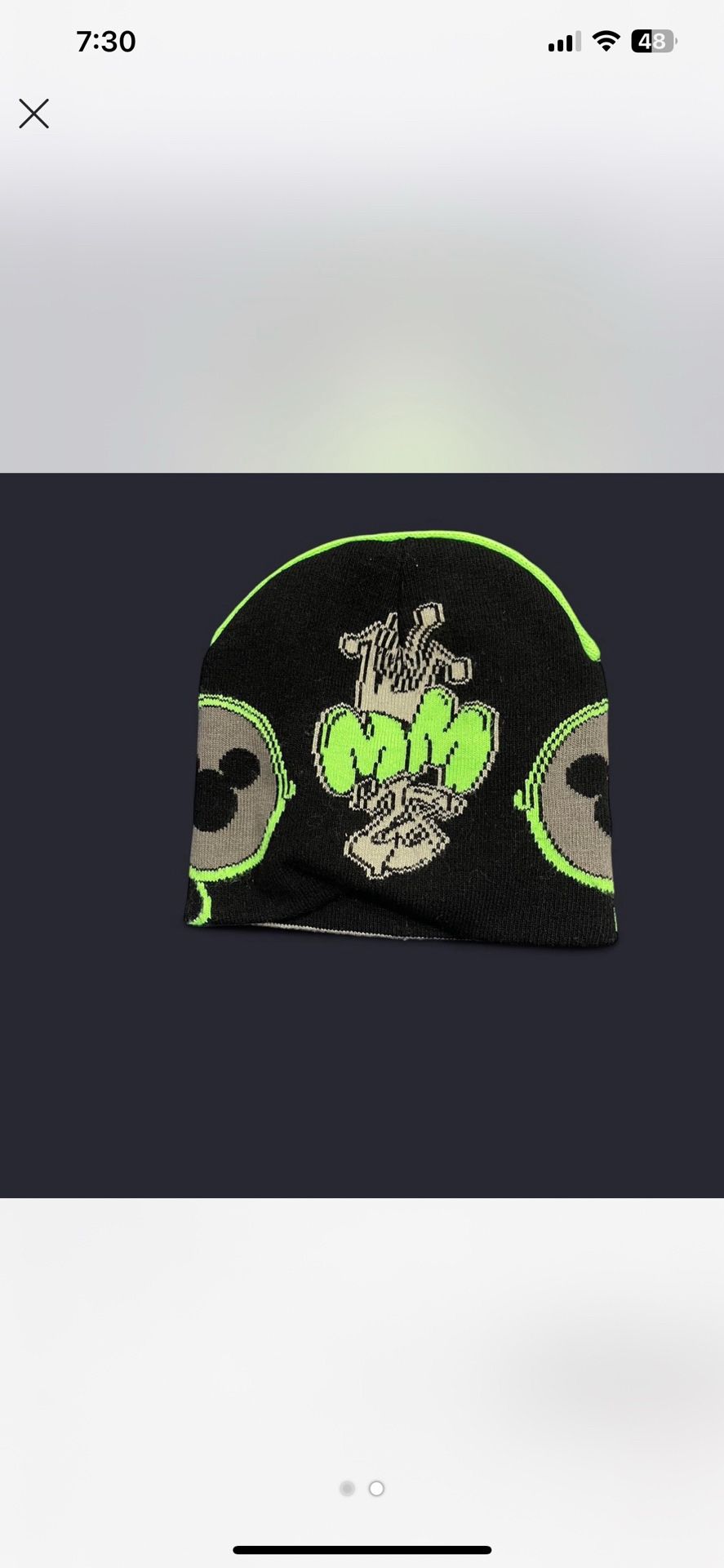 Mickey Mouse Glow In The Dark Beanie
