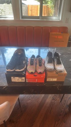 Nike Reebok And Enda - 3 Pairs If Sneakers SZ 10