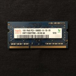 Hynix 1GB PC3-10600S (DDR3-1333) Ram Memory 