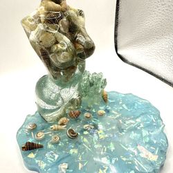 Goddess Resin Statue Art Figurine Sculpture Ocean Seashell
