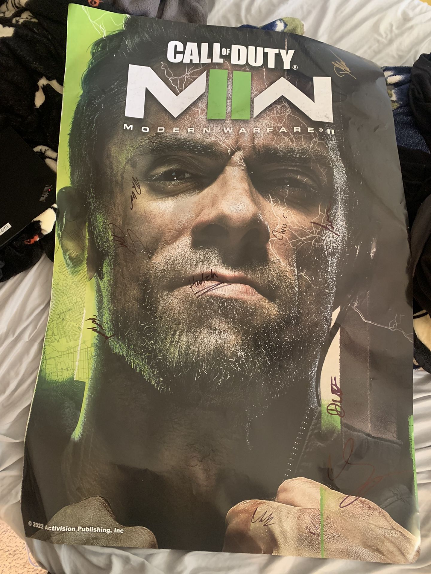 Signed MW2 Modern warefare 2 poster