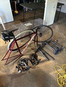 fixie frame and parts