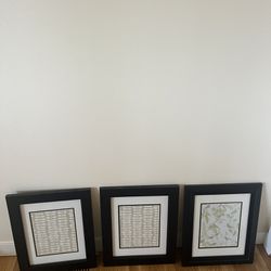 Framed Wall Art (3 Pieces) 