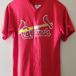 Majestic St Louis Cardinals Baseball Jersey Thompson 17 Men’s Size Small Red