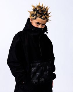 REVENGE: BLACK 3M POCKET ANORAK JACKET