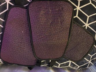 Pink rinestone car shades