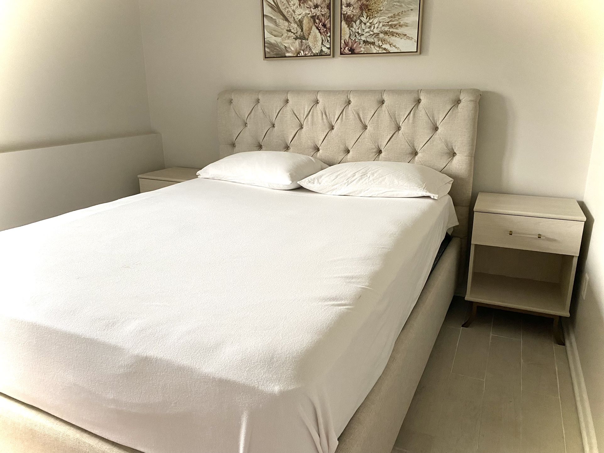 Bed frame & 2 night Stands