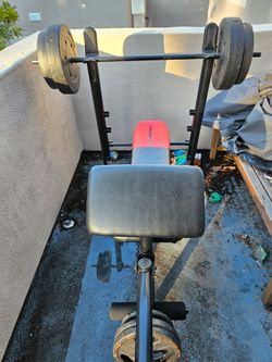 ​Weider Pro Bench Press Set – Complete 100 lb Weight Kit