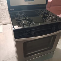 Stainless Whirlpool Gas Stove 