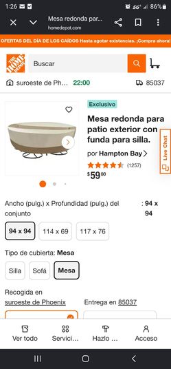Cubierta para mesa de exterior   nueva