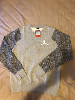 Jordan elephant fleece crew sweatshirt