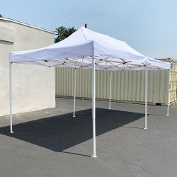 $200 (New) Heavy duty 10x20 ft ez pop up canopy outdoor party tent instant shades w/ carry bag